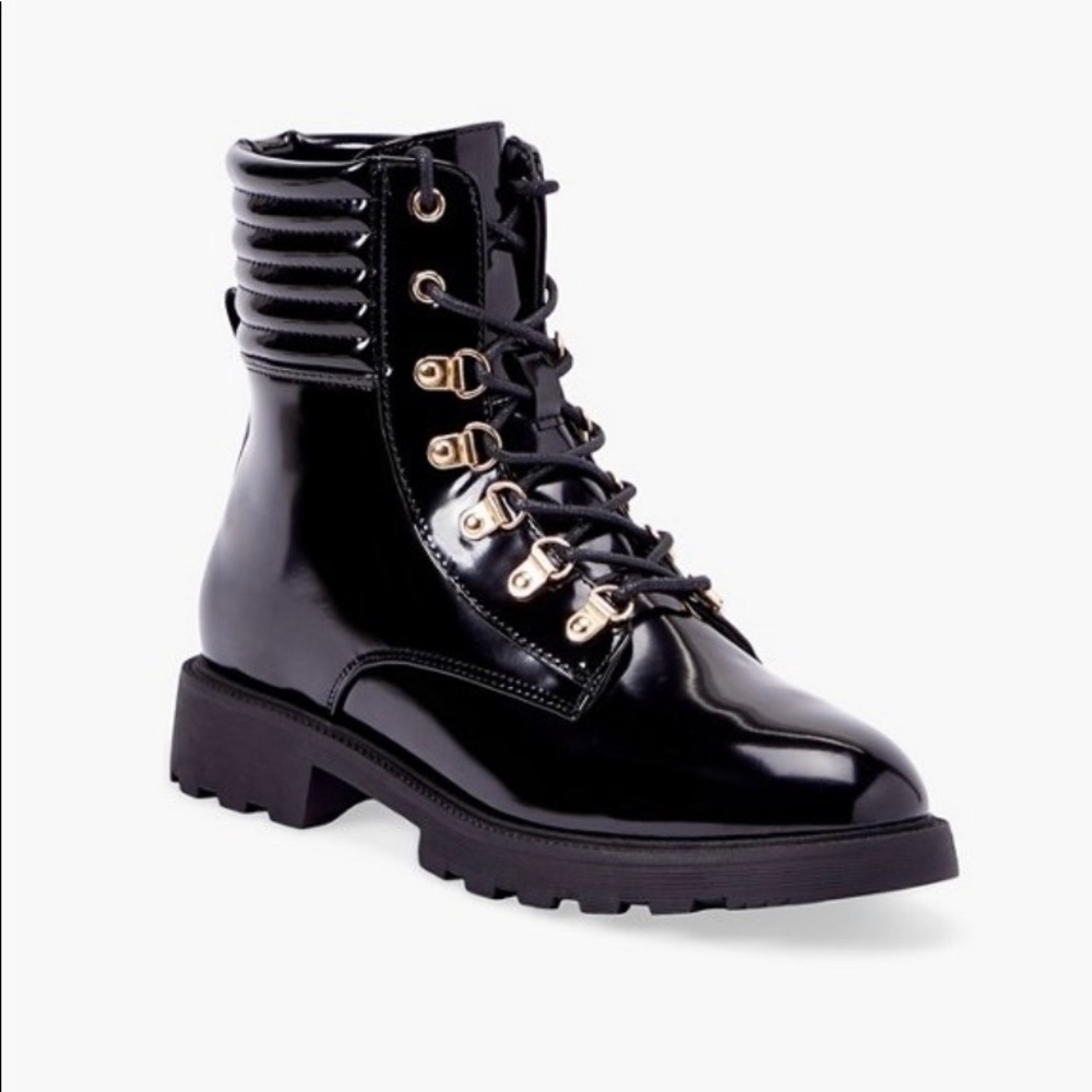 Claudine lace up lug sole hiker boots